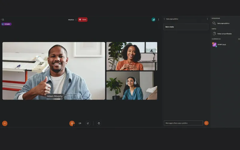 Videoconferência Integrada e Ilimitada na mentorfy